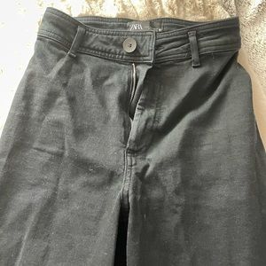 Black wide leg Zara jeans